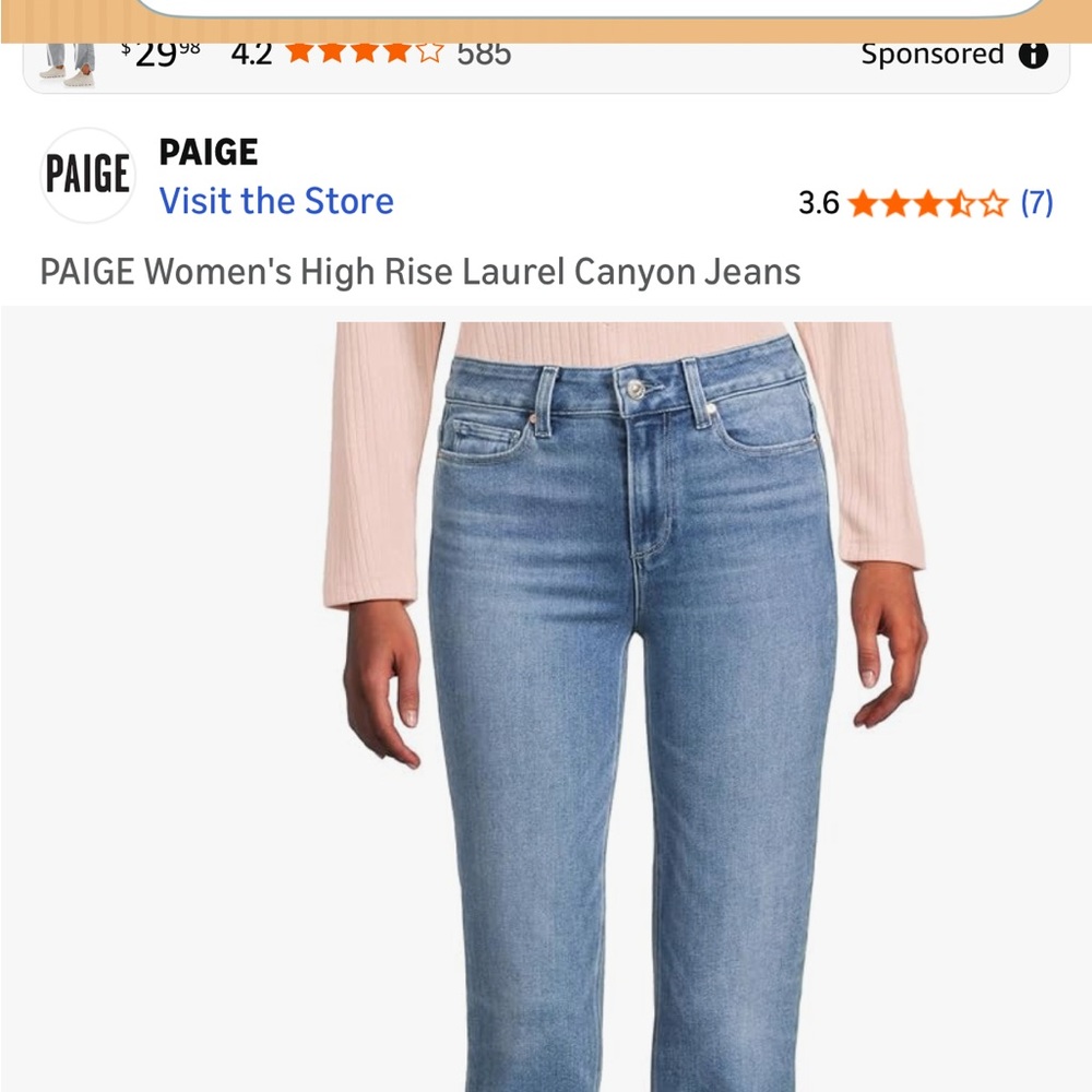 Women's Blue Flared Jeans